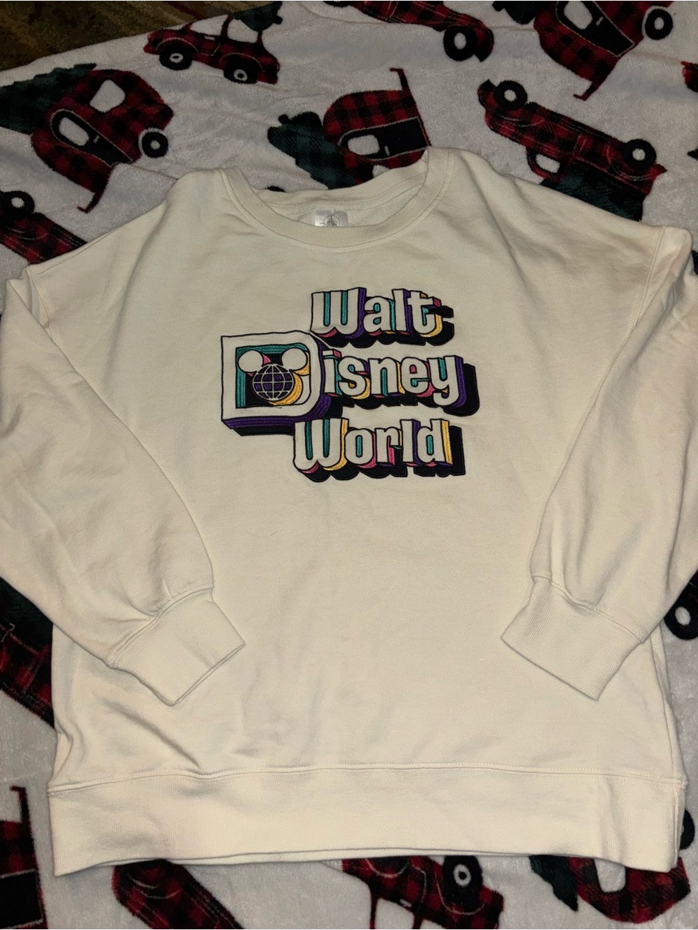 Disney Cream Walt Disney World Graphic Crewneck